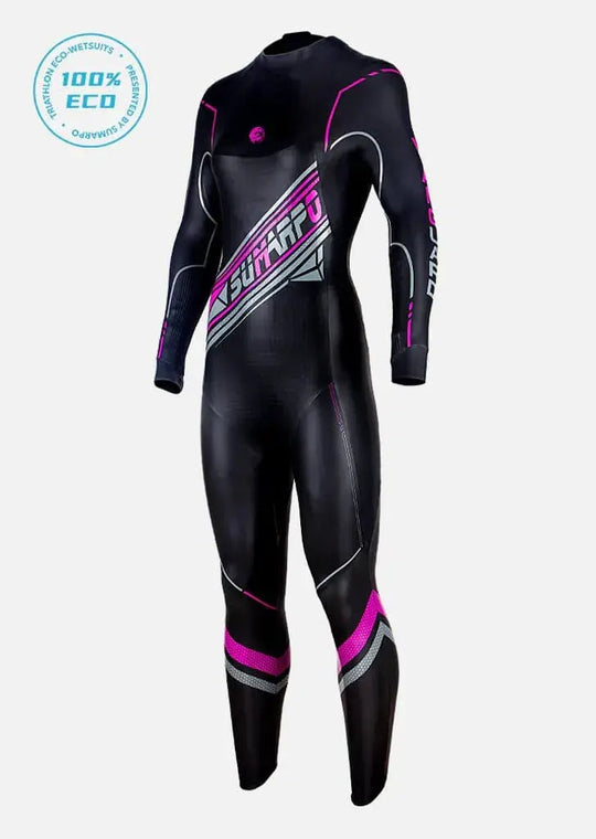 A women's full-body eco triathlon wetsuit offering superior insulation and performance. | Cycling Supreme